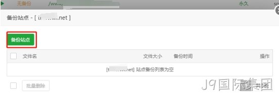 备份站点
